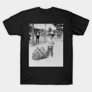 Tiny Cowboy, 1923. Vintage Photo T-Shirt